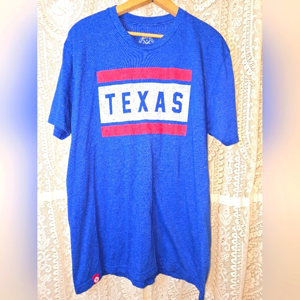 Blue Texas Graphic T-Shirt, Tumbleweed Texstyles Tee, TX T-shirt